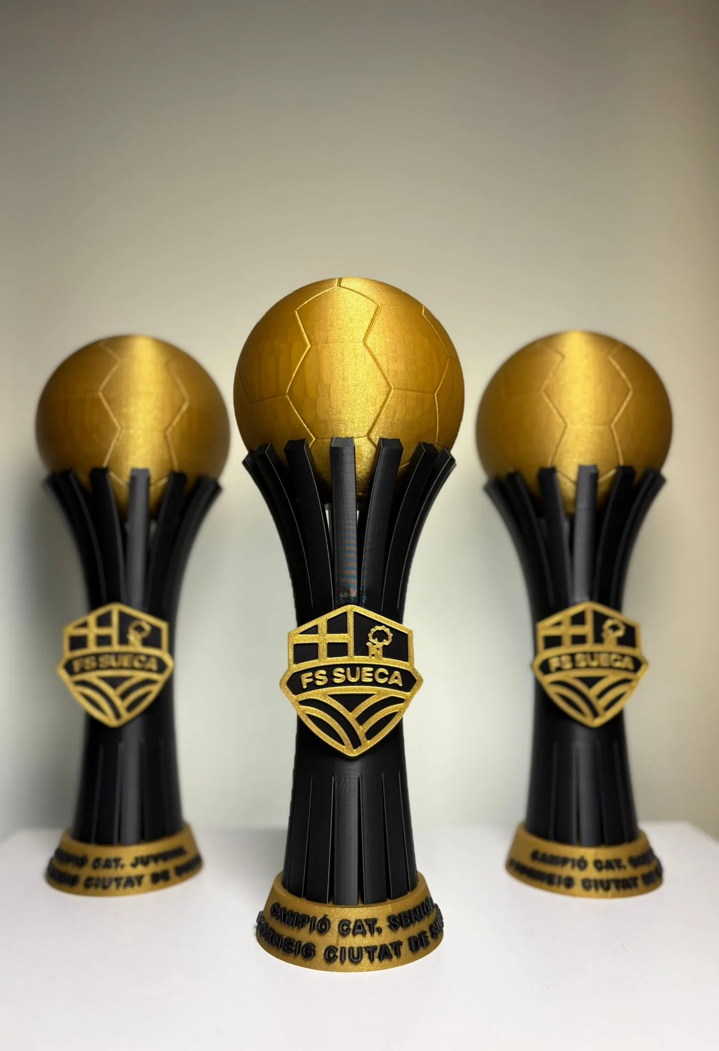Trofeos FS Sueca impresos en 3D